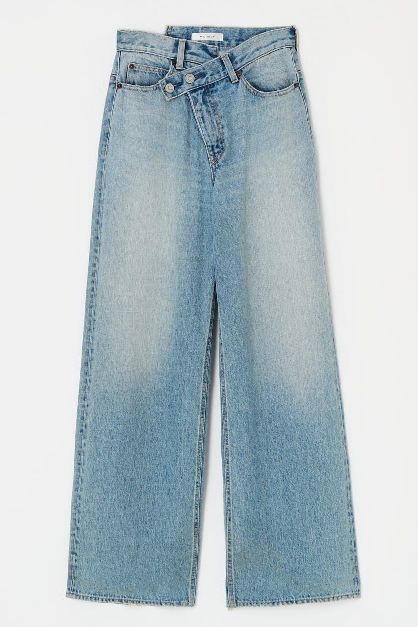 MOUSSY「CROSS WAIST WIDE ストレート」|デニム|