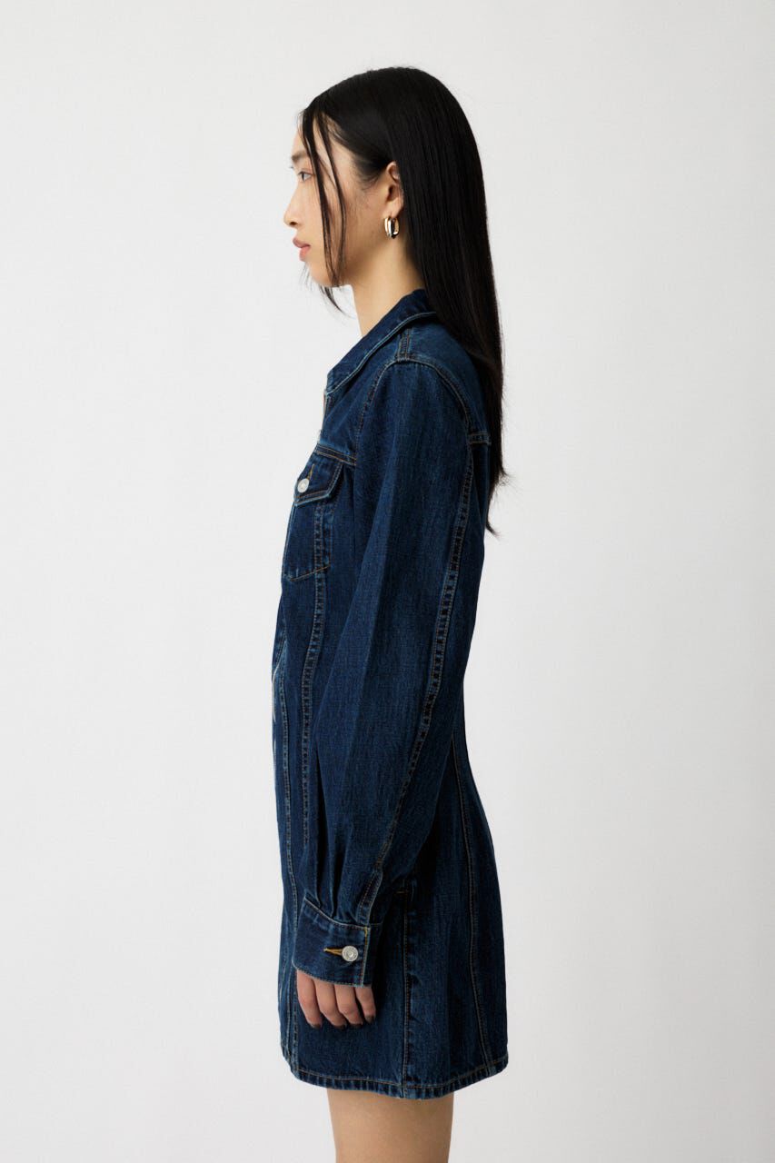 MOUSSY「ZIP UP DENIM ミニドレス」|ワンピース|