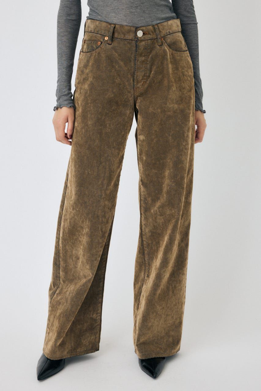 MOUSSY「MIDRISE CORDUROY バギー」|デニム|