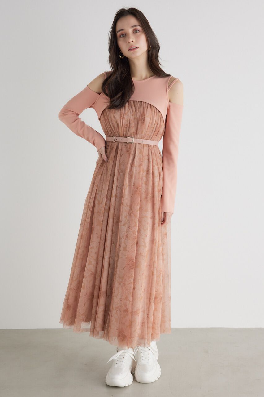 rienda「チュールコンビフレア OP」|ワンピース|Multi_1