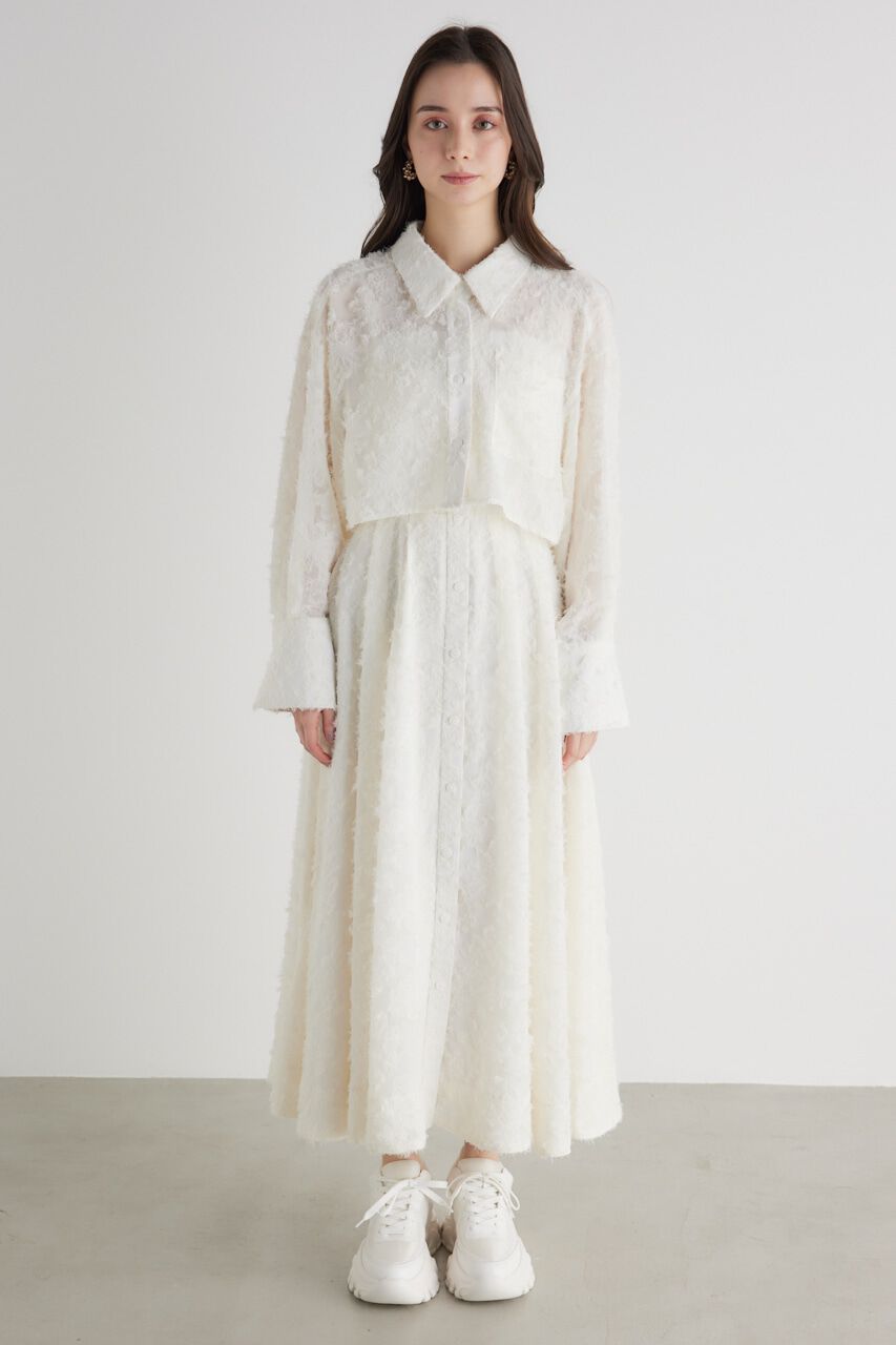 rienda「クロップドSH SETベアOP」|ワンピース|