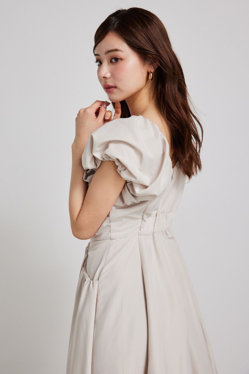 rienda「バルーンSLVデザインフレアOP」|ワンピース|