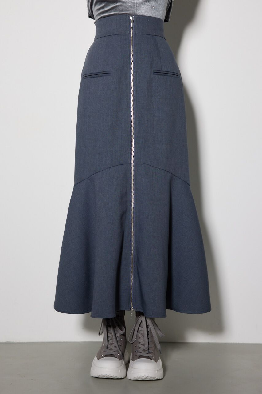 rienda「ジャストウエストセンターZIPマーメイドスカート」|スカート|