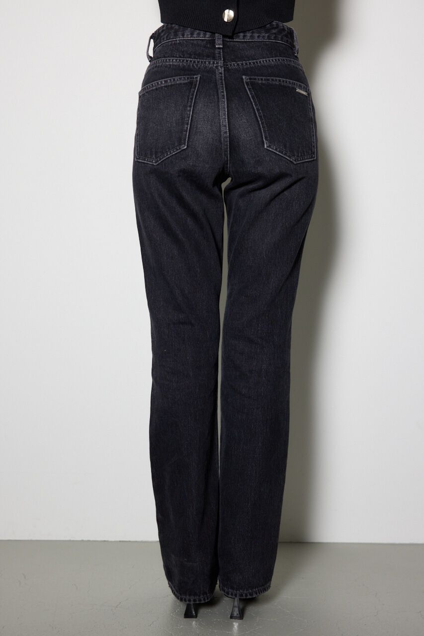 rienda「ShapelyMakeジャストウエストデニムパンツ」|デニム|