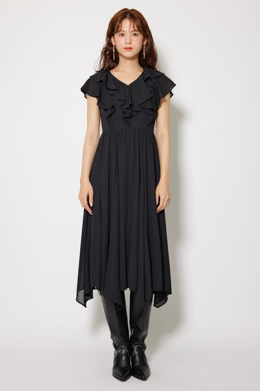 rienda「シアーパターンイレヘムワンピ」|ワンピース|