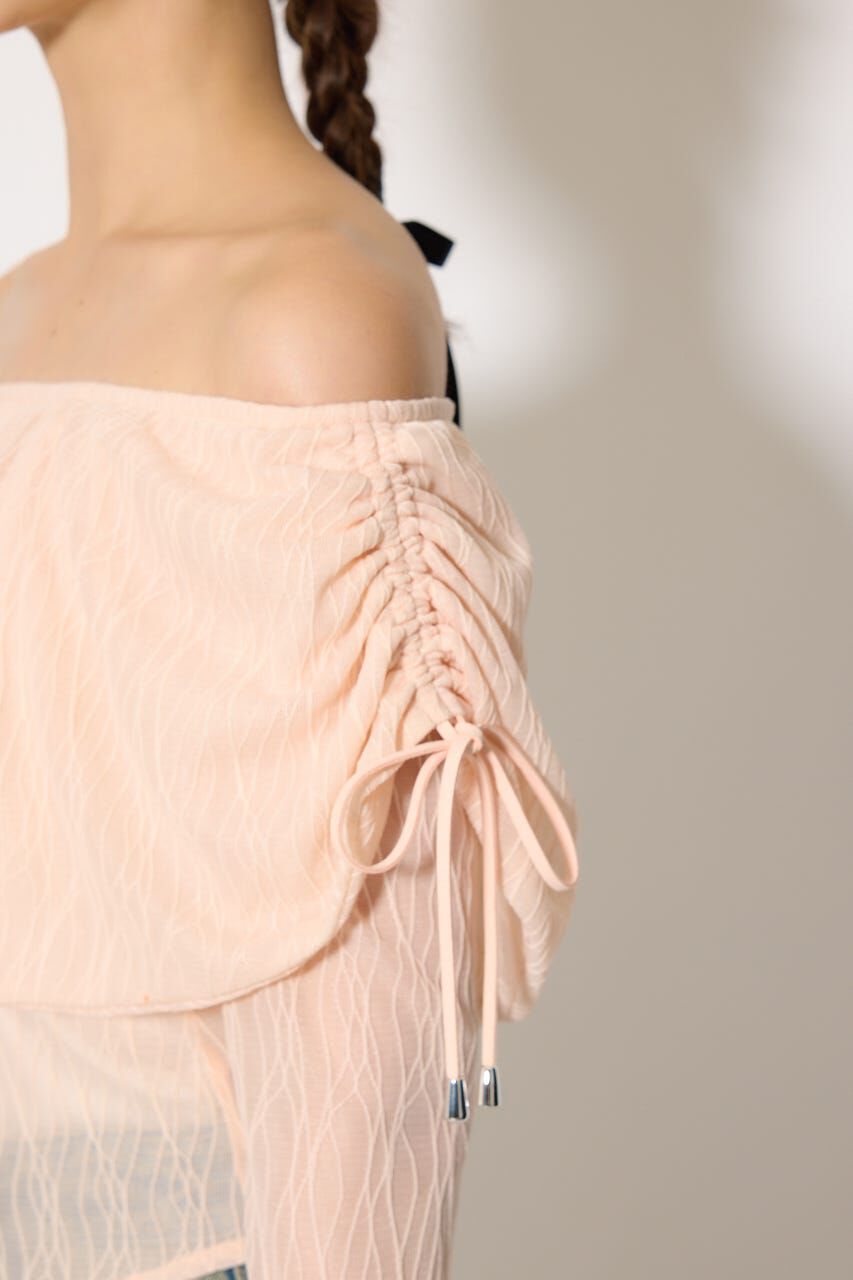 rienda「シアーレースオフショルトップス」|Tシャツ・カットソー|