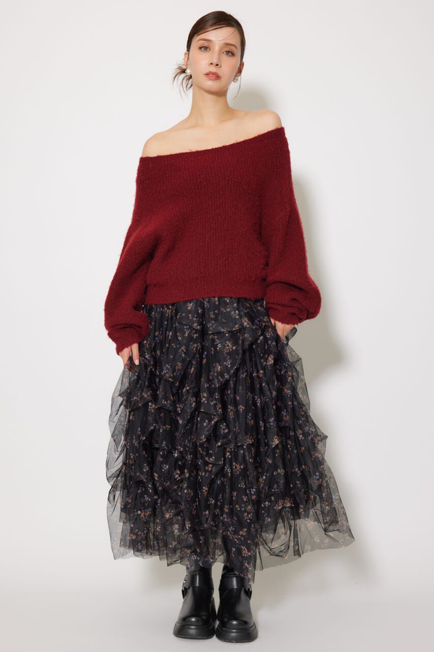 rienda「オフショルニットトップス」|ニット・セーター|