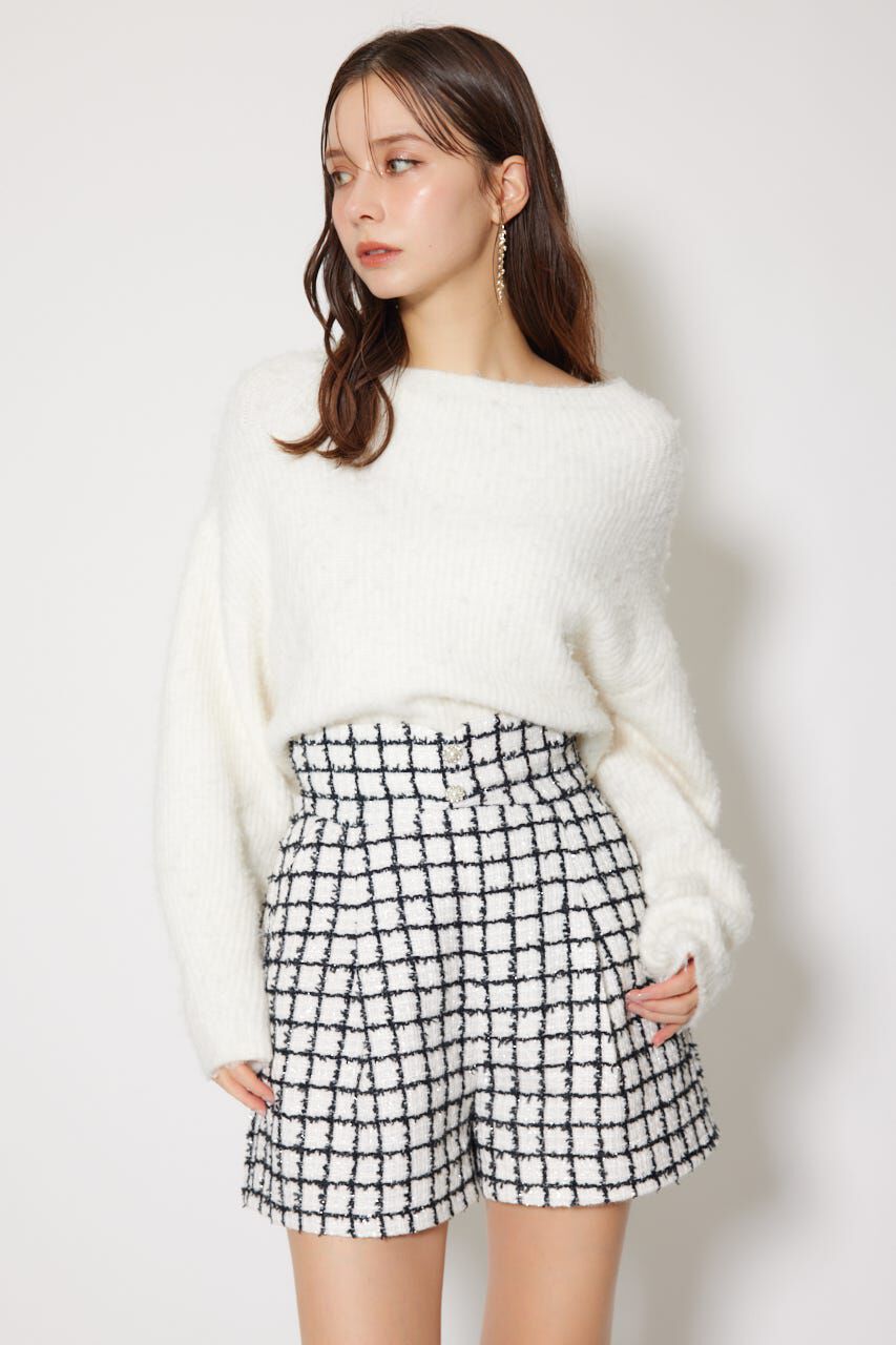 rienda「デザインウエストツイードショートパンツ」|その他|