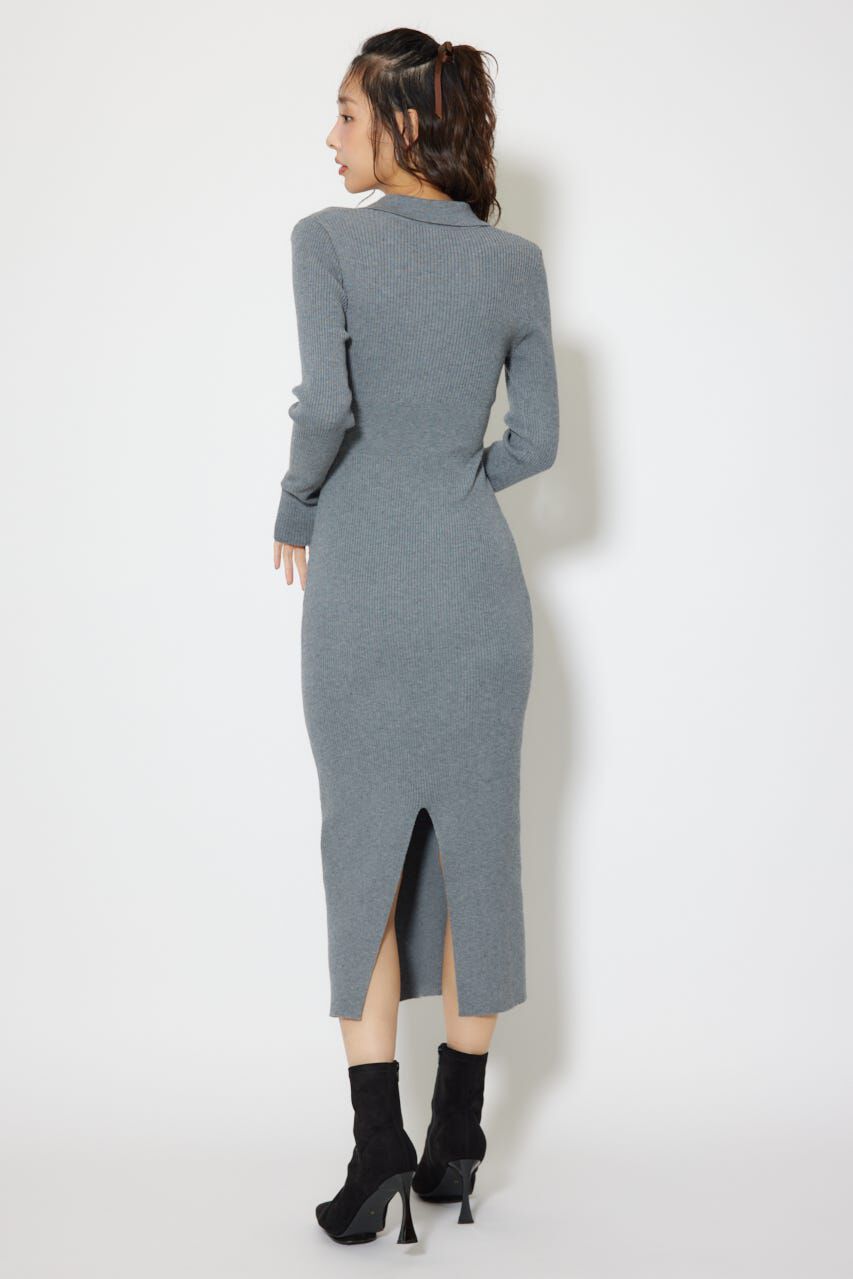 rienda「スキッパーニットワンピース」|ワンピース|