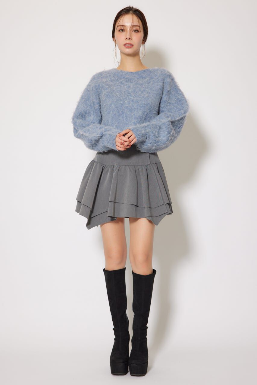 rienda「W faceシャギーニットカーディガン」|カーディガン|