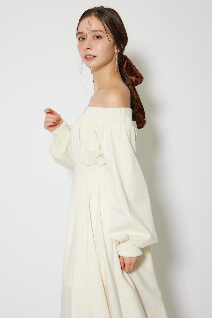 rienda「MA-1オフショルロングスリーブワンピース」|ワンピース|