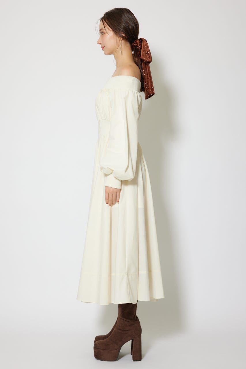 rienda「MA-1オフショルロングスリーブワンピース」|ワンピース|