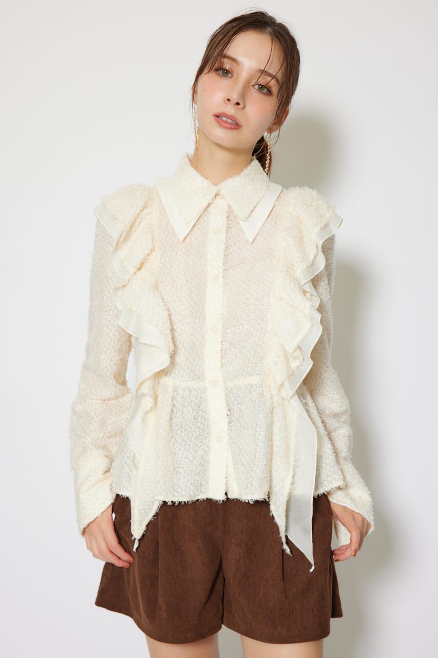 rienda「2WAYフリルブラウス」|シャツ・ブラウス|