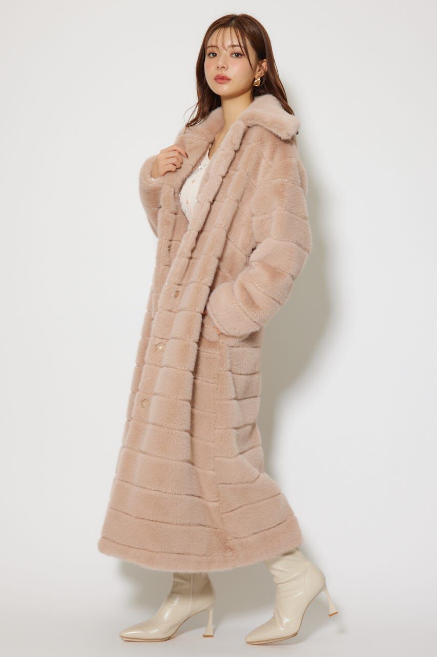 rienda「ニュアンスラインフェイクファーコート」|その他|