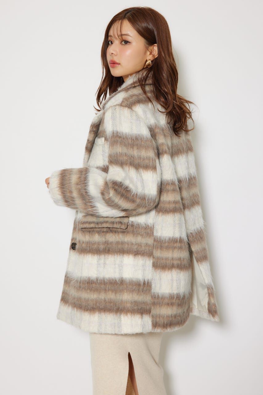 rienda「シングルシャギーテーラードジャケットコート」|その他|