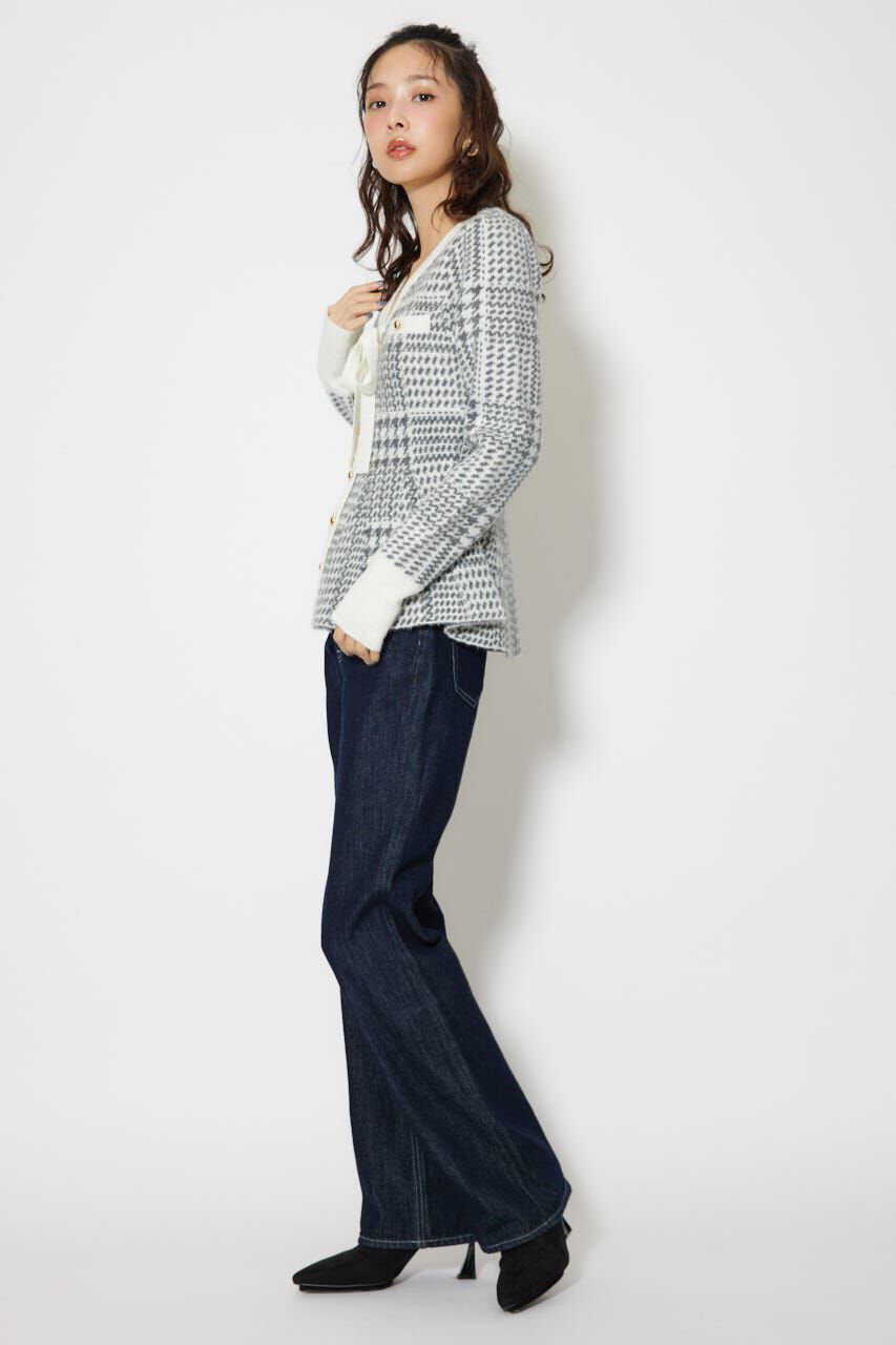 rienda「2WAYペプラムジャガードニットカーディガントップス」|ニット・セーター|