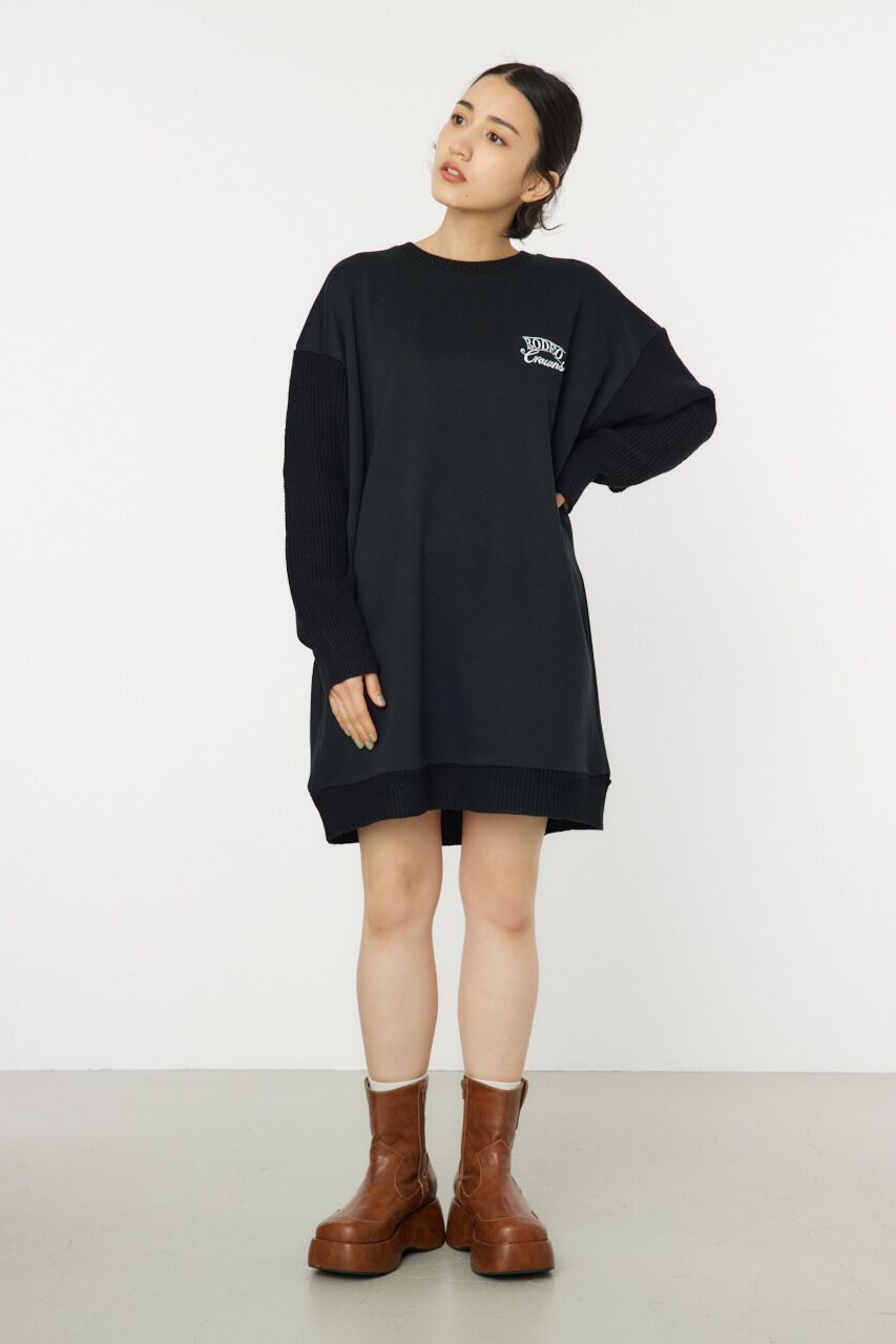 RODEO CROWNS「ドッキングロゴニットワンピース」|ワンピース|