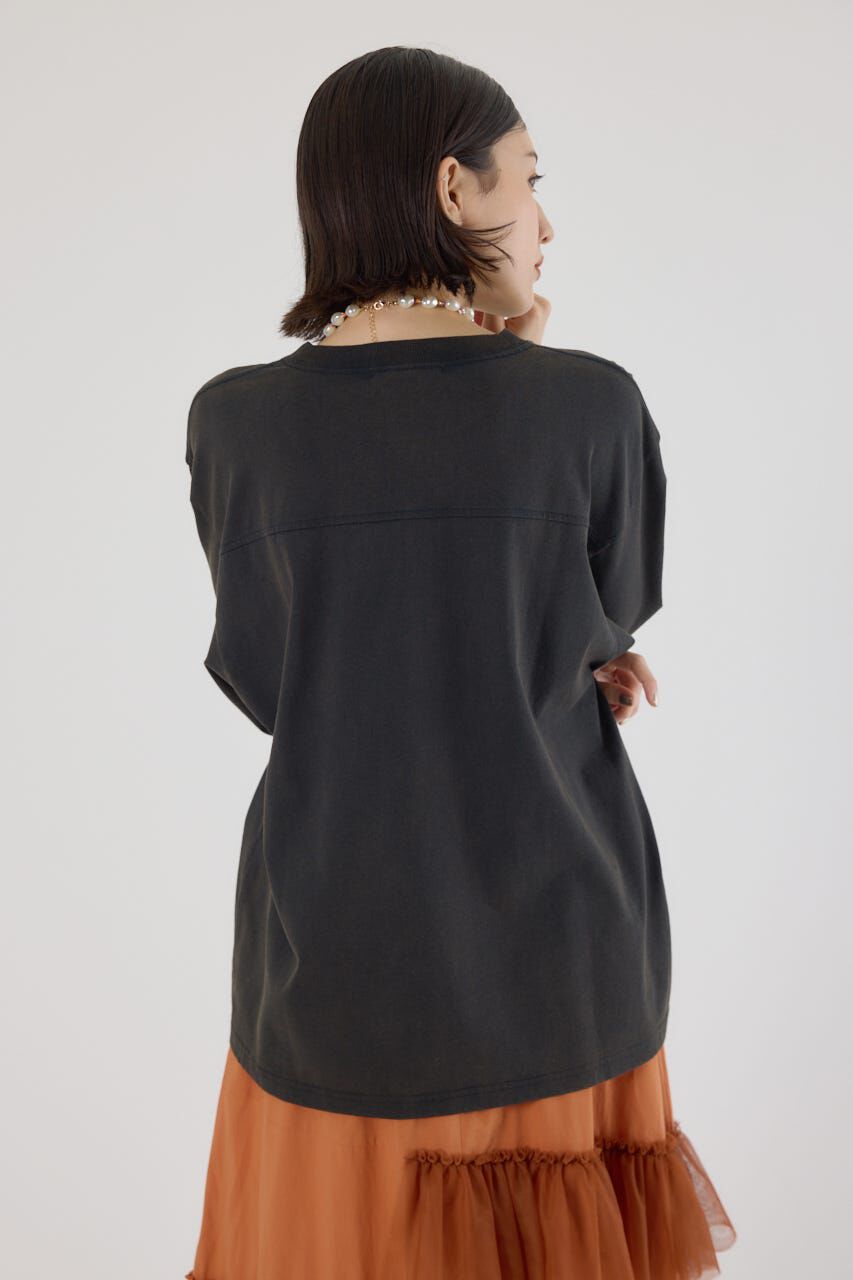 RODEO CROWNS「メッセージ5分袖Tシャツ」|Tシャツ・カットソー|