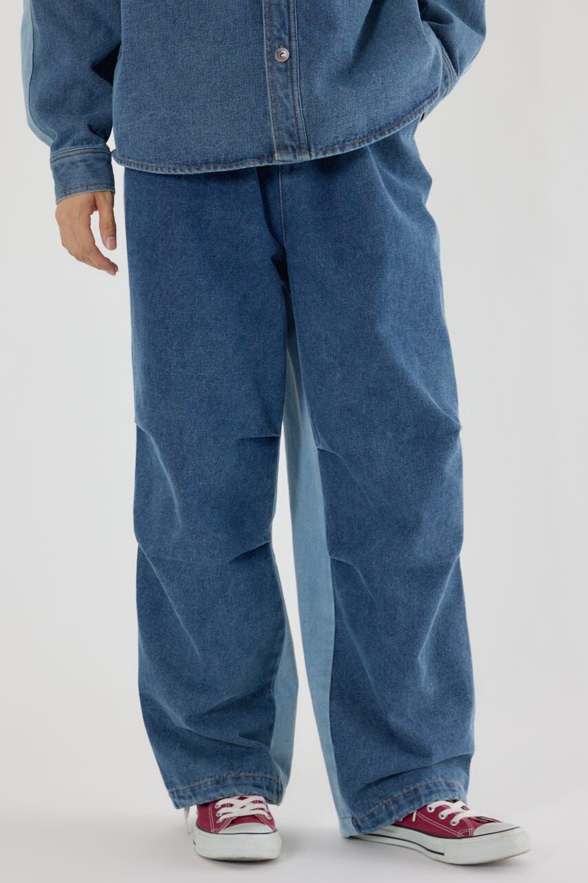 RODEO CROWNS「バリエーションデニムアクティブパンツ」|その他|L/BLU1