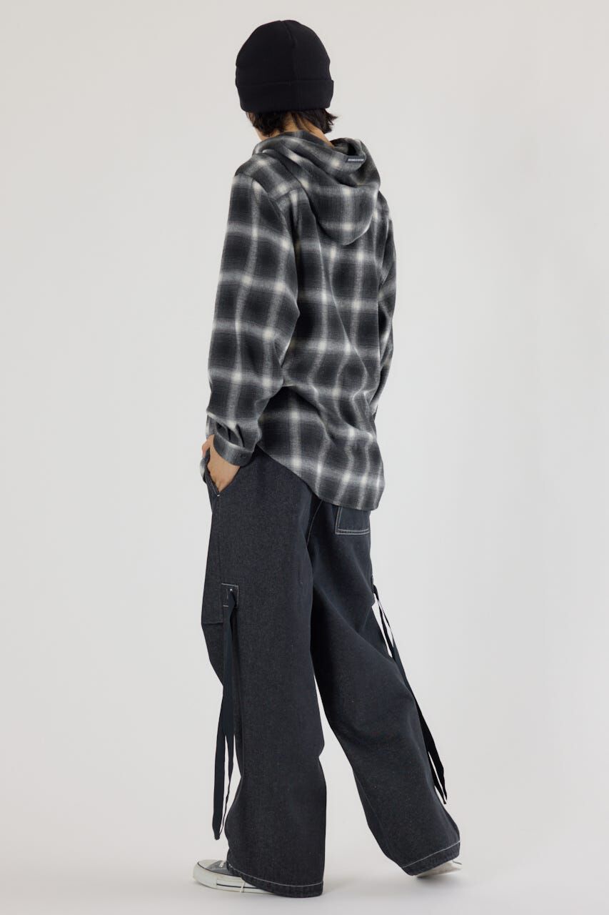 RODEO CROWNS「フードチェックシャツ」|シャツ・ブラウス|