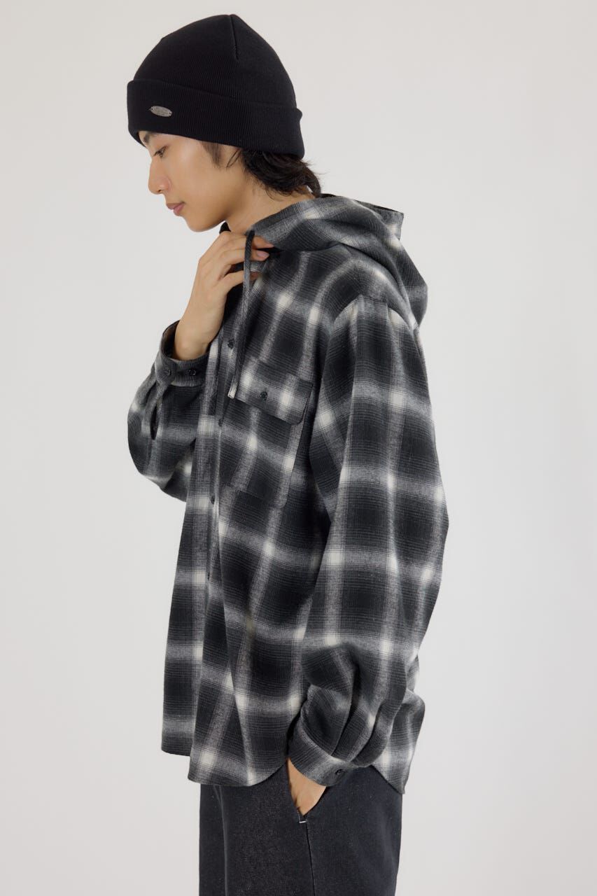 RODEO CROWNS「フードチェックシャツ」|シャツ・ブラウス|