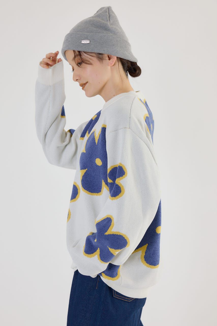 RODEO CROWNS「フラワーモールニットトップス」|ニット・セーター|