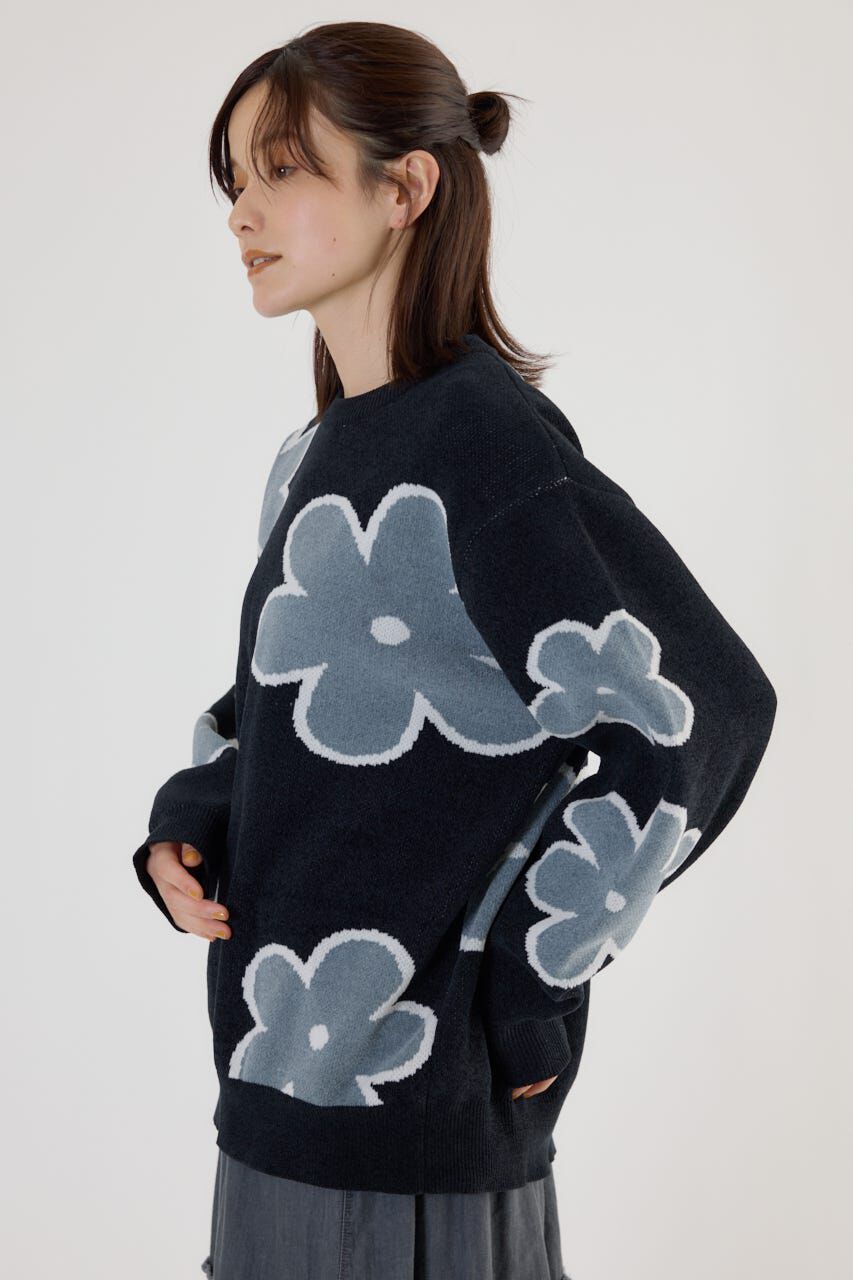 RODEO CROWNS「フラワーモールニットトップス」|ニット・セーター|
