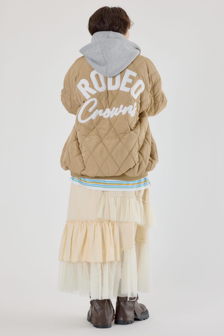 RODEO CROWNS「キルティングフードブルゾン」|ブルゾン・スタジャン|