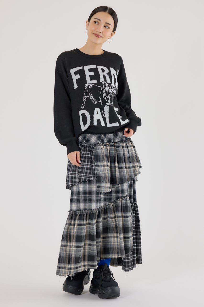 RODEO CROWNS「ランダムティアードチェックスカート」|スカート|