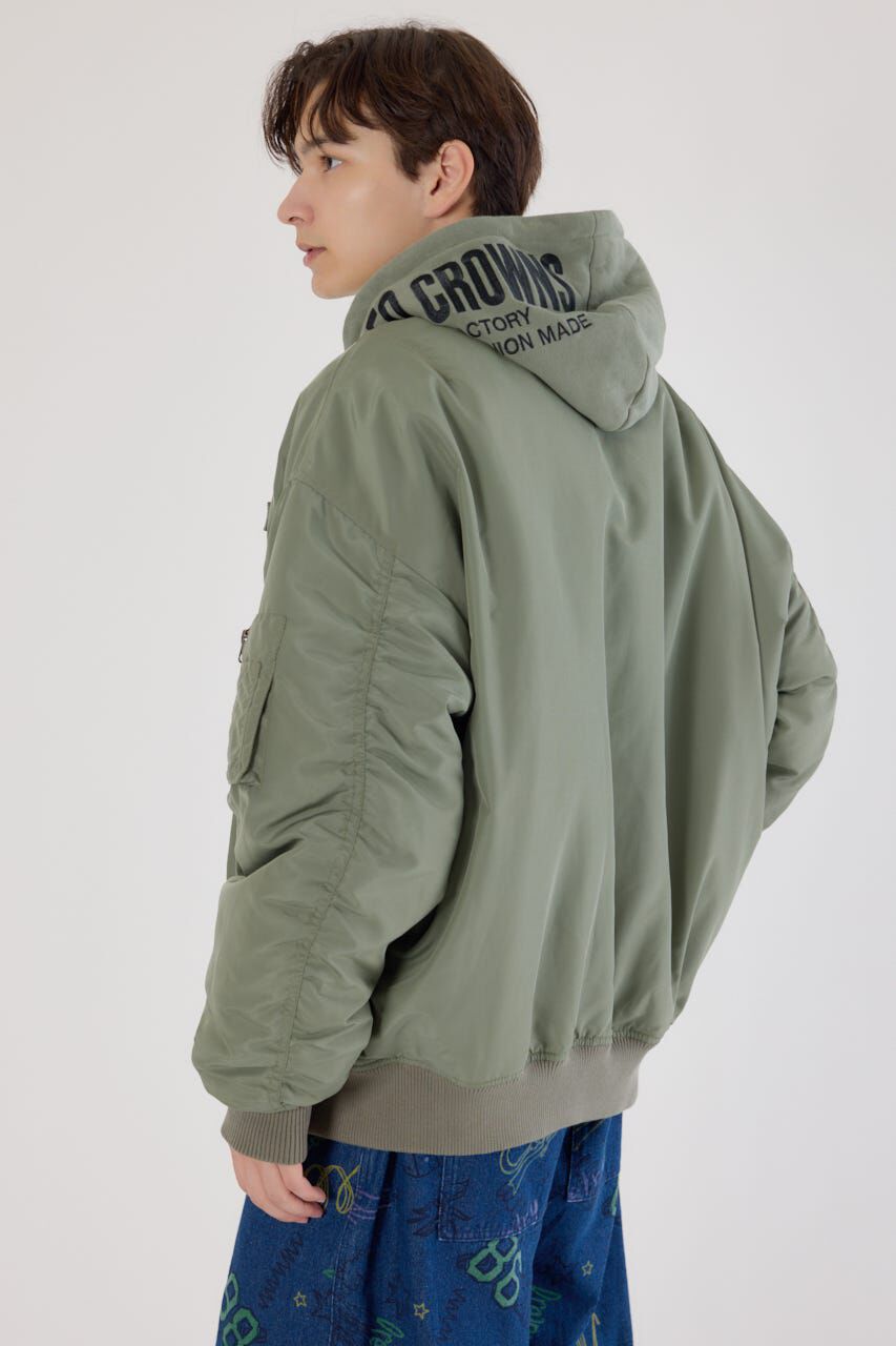 RODEO CROWNS「フーディーMA-1」|ブルゾン・スタジャン|