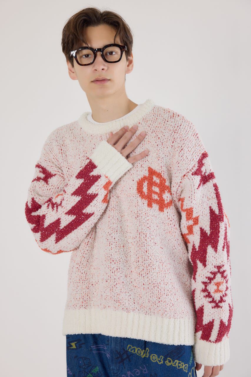 RODEO CROWNS「オルテガジャカードニット」|ニット・セーター|