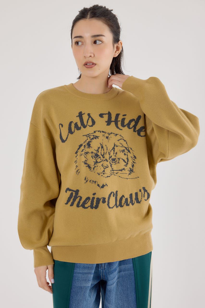 RODEO CROWNS「アニマルジャガードニットトップス」|ニット・セーター|