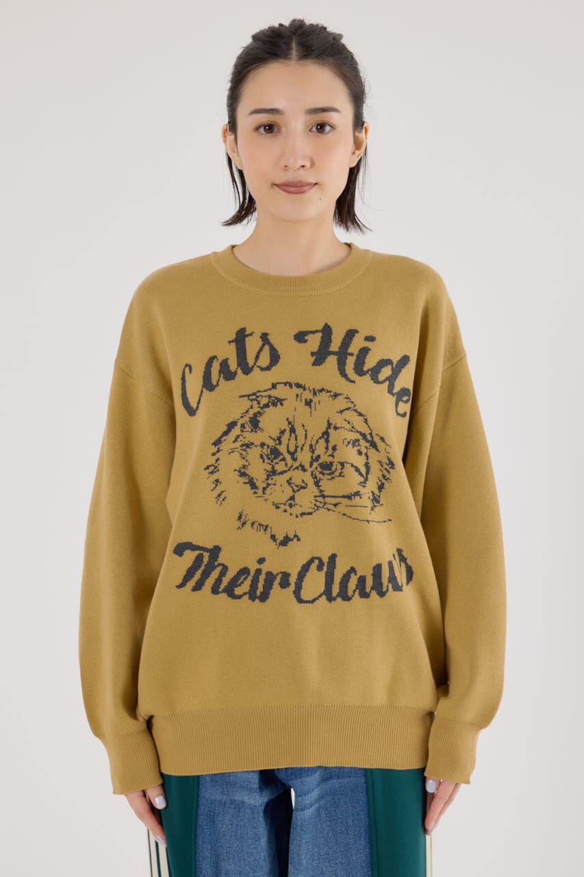 RODEO CROWNS「アニマルジャガードニットトップス」|ニット・セーター|