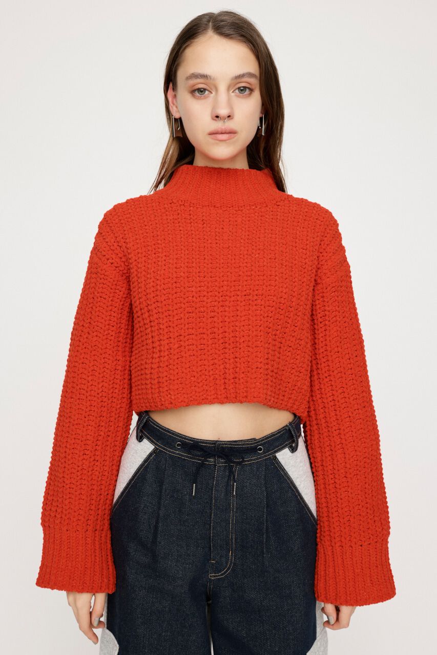SLY「MOLE YARN CROP トップス」|ニット・セーター|