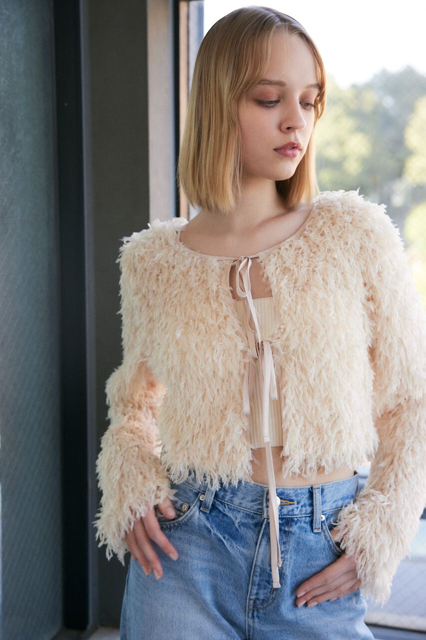 SLY「2WAY SHEER FEATHER トップス」|シャツ・ブラウス|