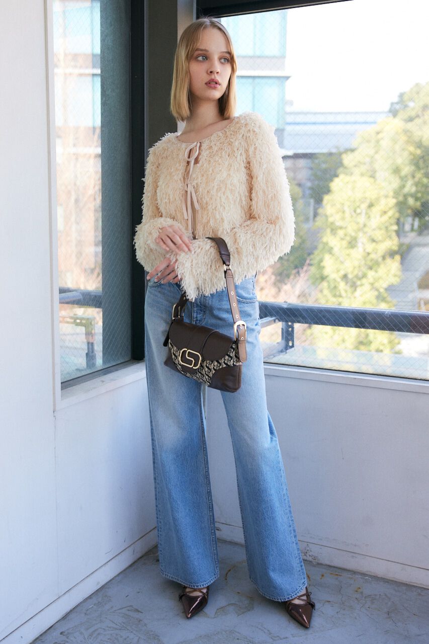 SLY「2WAY SHEER FEATHER トップス」|シャツ・ブラウス|