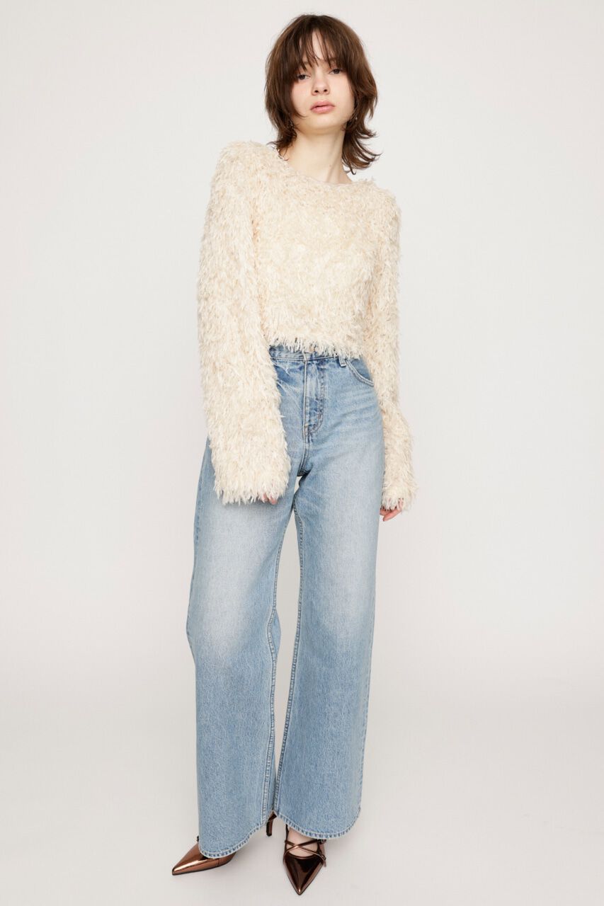 SLY「2WAY SHEER FEATHER トップス」|シャツ・ブラウス|