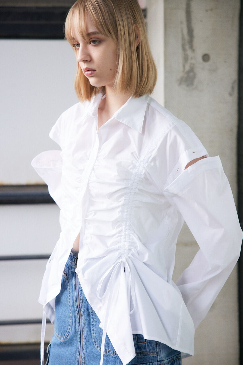 SLY「OPEN SHOULDER DROST シャツ」|シャツ・ブラウス|