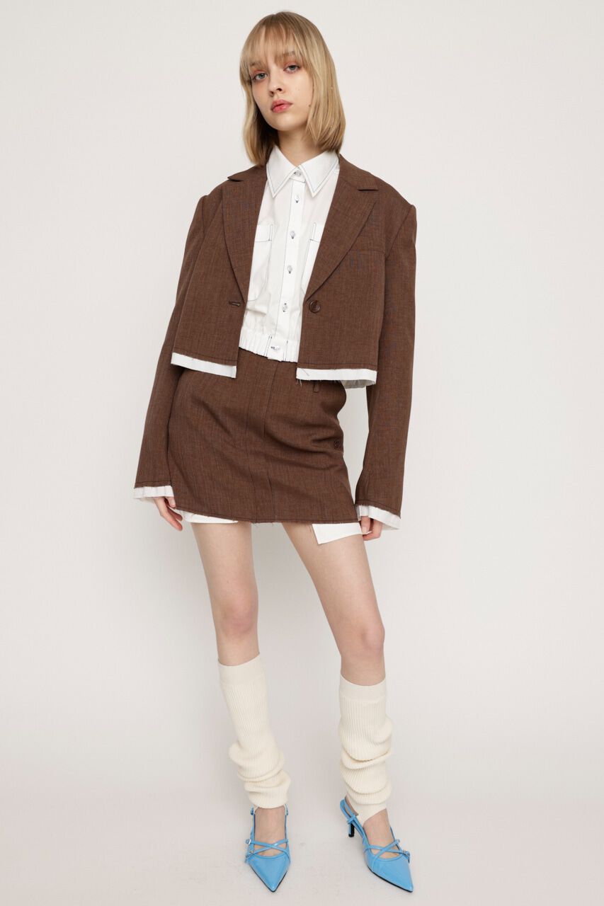 SLY「WAIST BAND CROPPED シャツ」|シャツ・ブラウス|