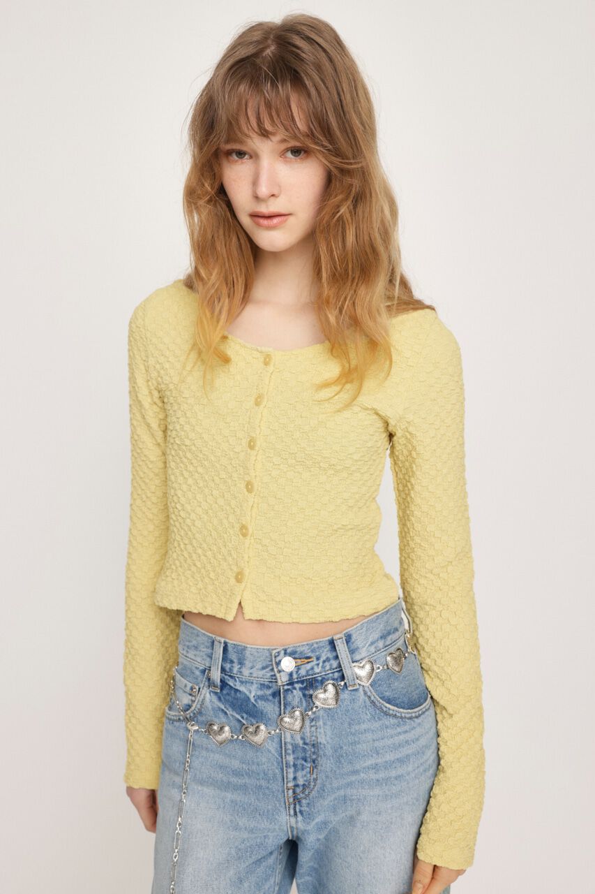 SLY「BUMPY CUT JQ カーディガン」|カーディガン|