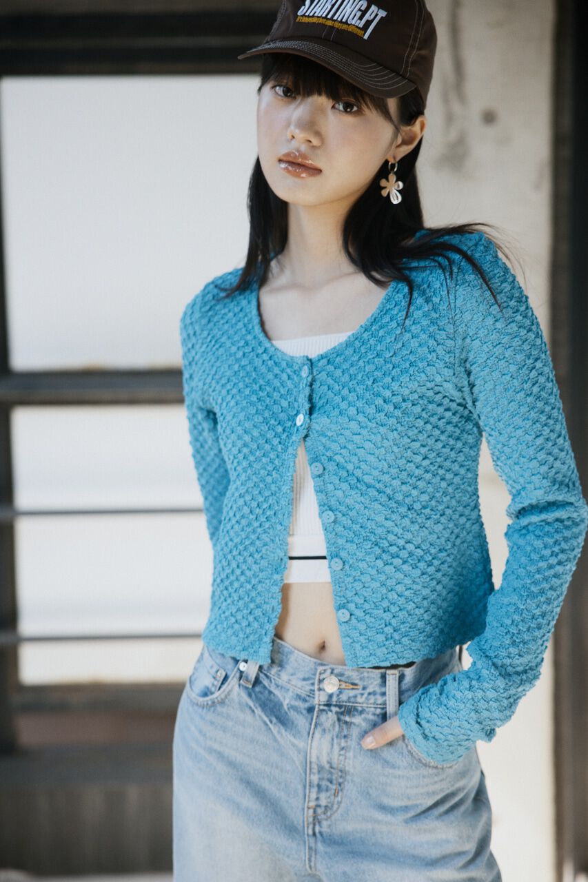 SLY「BUMPY CUT JQ カーディガン」|カーディガン|