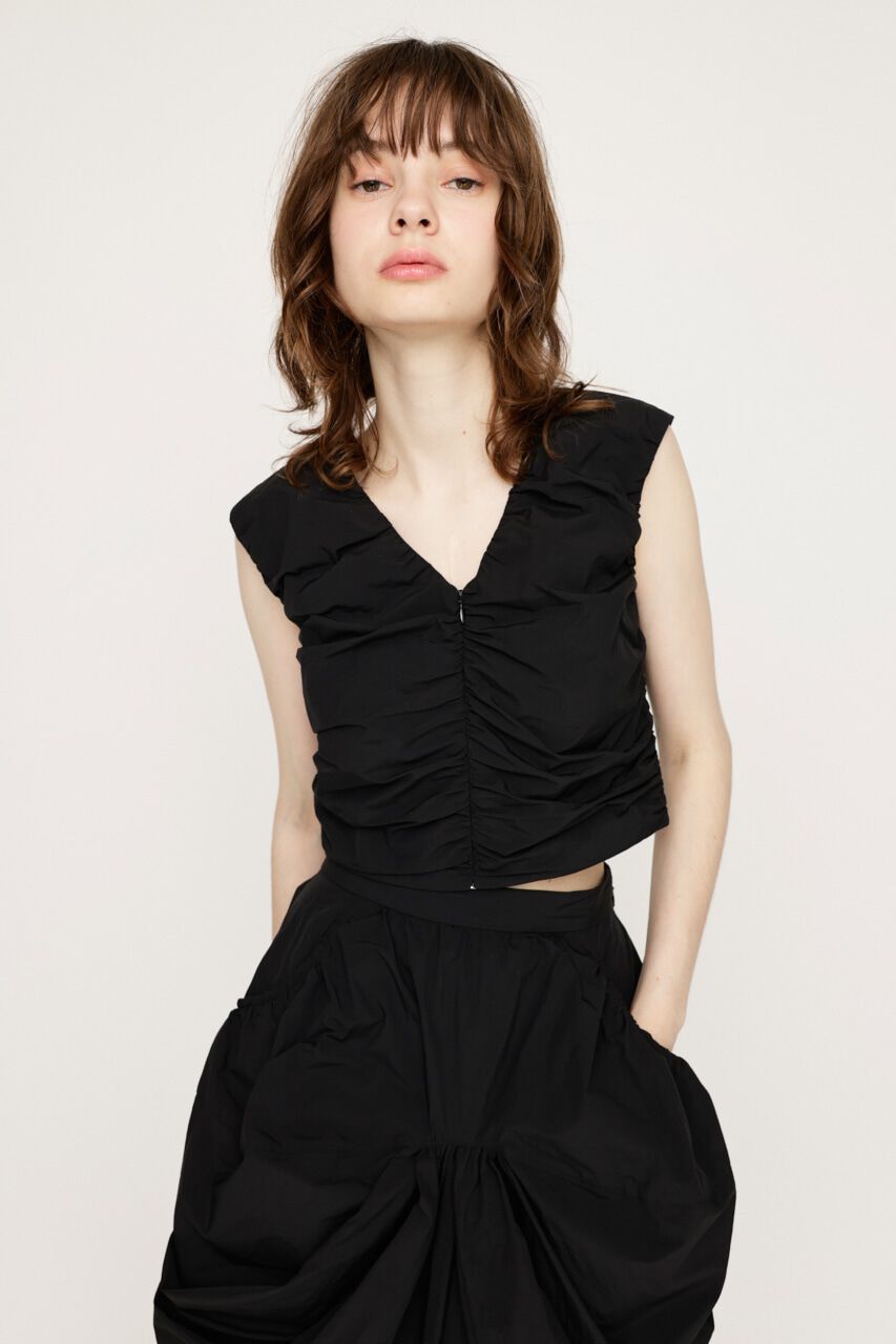 SLY「GATHER トップス」|タンクトップ|BLK