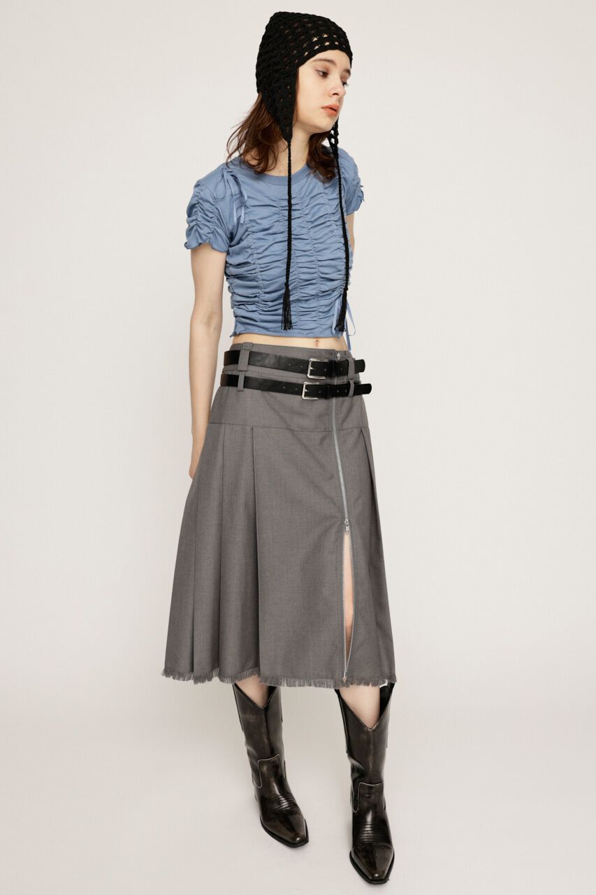 SLY「SIDE ZIP PLEATS スカート」|スカート|