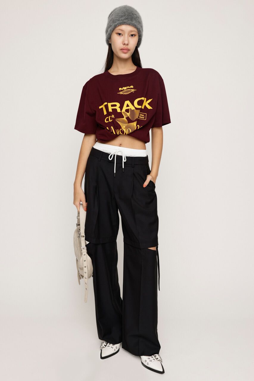 SLY「UNDERWEAR MANNISH CUTOUT パンツ」|その他|BLK