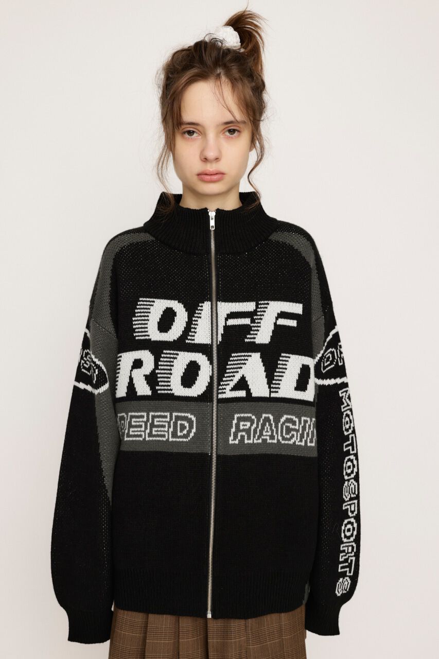 SLY「LOGO JQ ZIP UP カーディガン」|カーディガン|