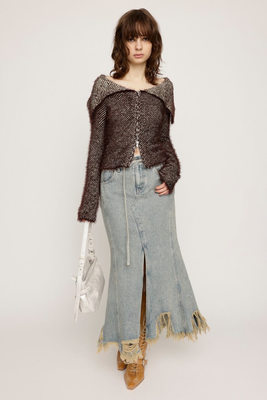 SLY「L／W DEEP DAMAGE MERMAID ロングスカート」|スカート|