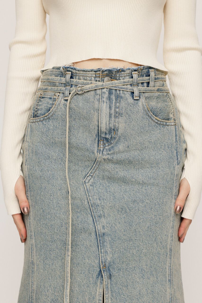 SLY「L／W DEEP DAMAGE MERMAID ロングスカート」|スカート|