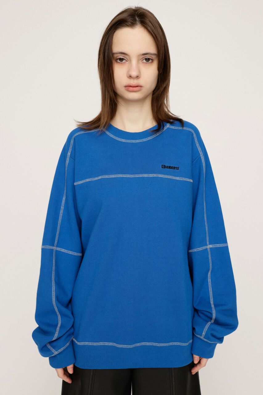 SLY「BI COLOR STITCH SW トップス」|Tシャツ・カットソー|