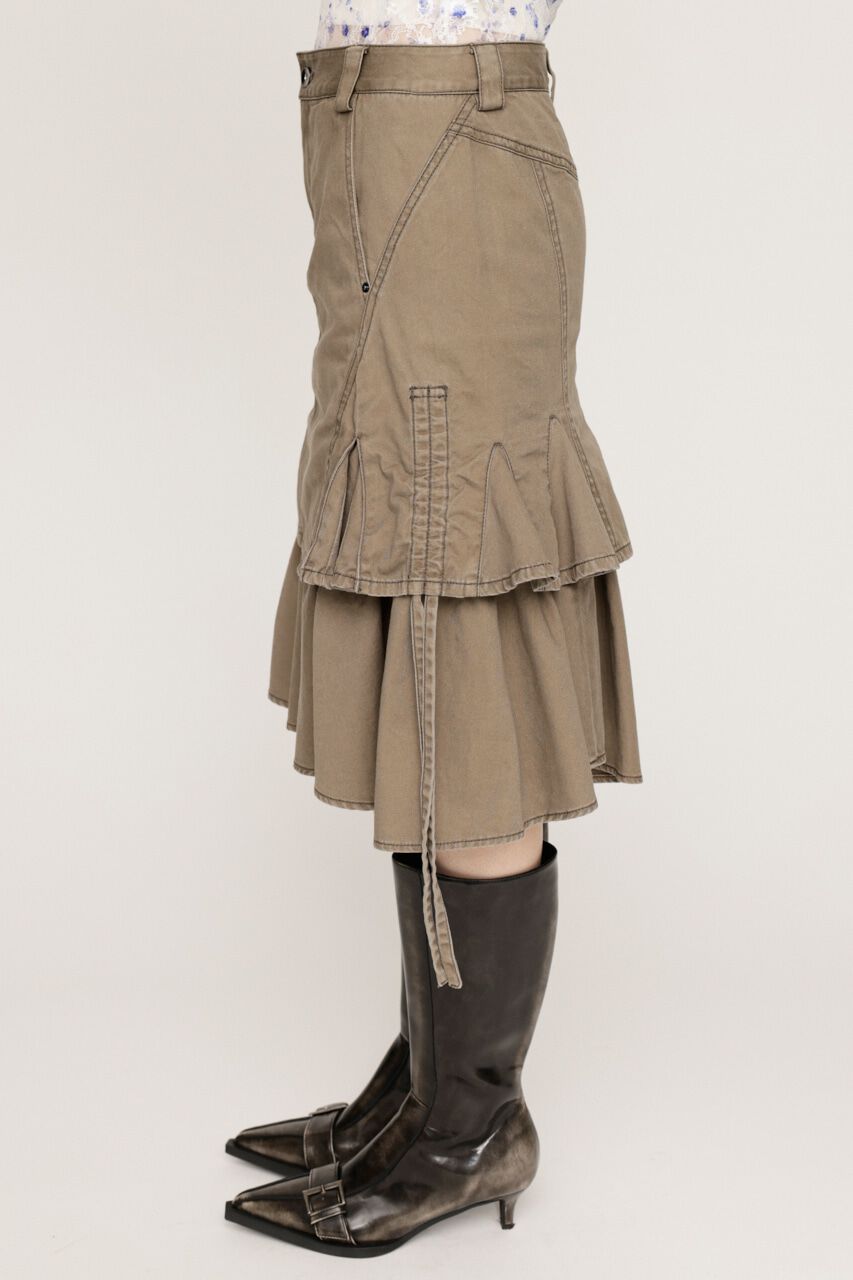 SLY「L／W WASHED MIDDLE MERMAID スカート」|スカート|