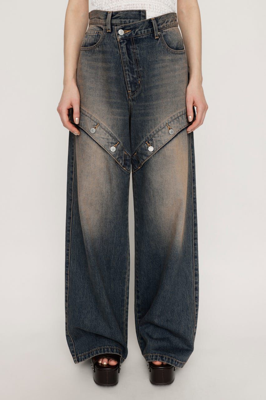 SLY「J／W SIDE OPEN STRAIGHT パンツ」|デニム|